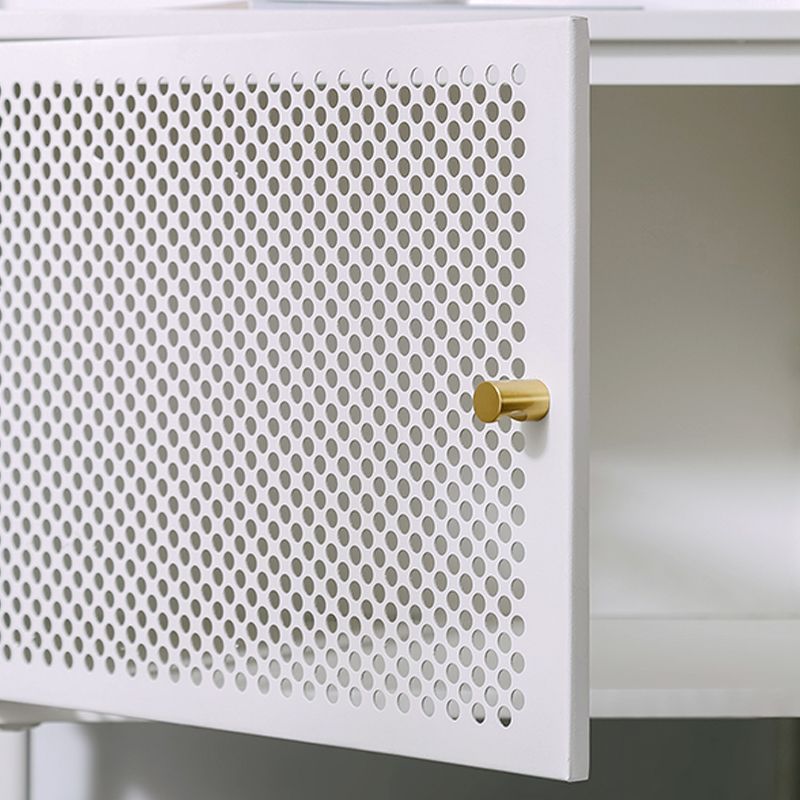 2 étagères Accent Table Table table de nuit en métal moderne, 19,7 "de haut