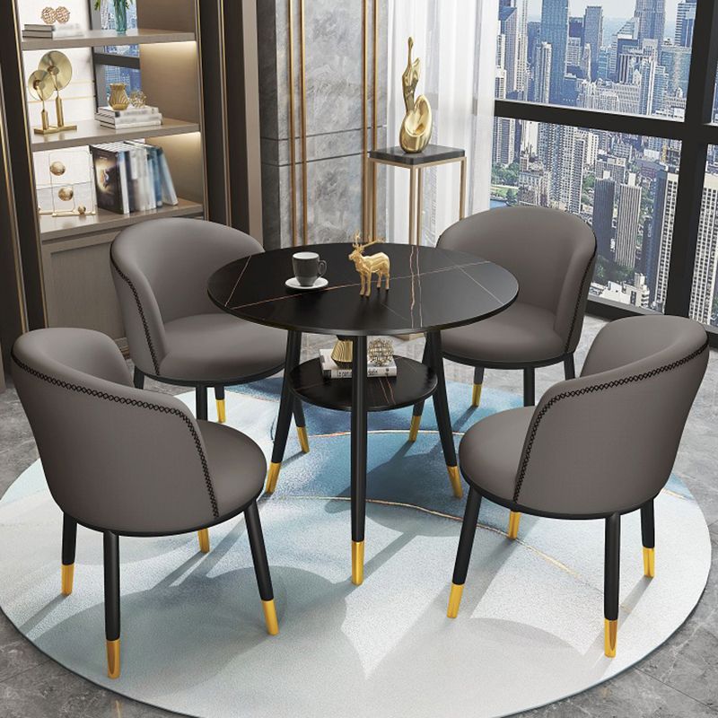 Traditional Luxury Style Sintered Stone Dinner Table Round 3 Legs Table Clearhalo ' dining_table' 'Dining Tables & Seating' 'Dining Tables' 'furn' 'furn_dining_table' 'Furniture' 'furniture_dining_table' 'Kitchen & Dining Furniture' 'kitchen&dining_furn' 'kitchen' 'kitchen_dining_table' 1200x1200_1cc10212-3f65-4931-bcd0-f57dd6889db0