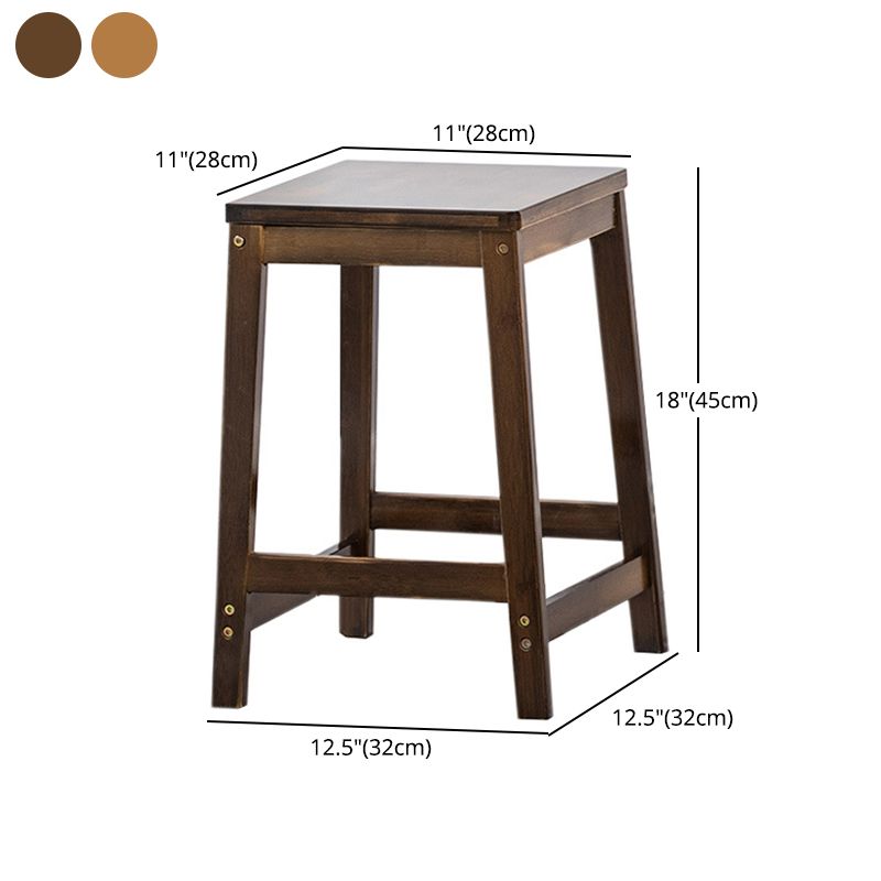 Modern Backless Bar-stool Square Counter Bar Stool with Wooden Legs Clearhalo 'Bar Furniture' 'Bar Stools' 'bar_stools' 'furn' 'furn_bar_stools' 'furniture_bar_stools' 'Kitchen & Dining Furniture' 'kitchen&dining_furn' 'kitchen' 'kitchen_furn' Furniture' 1200x1200_1cc15517-c38c-4030-acb5-143c2749854d