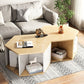 Modernism Simple Geometric Coffee Cocktail Table with Storage Clearhalo 'Coffee & Accent Tables' 'Coffee Tables' 'coffee_tables' 'furn' 'furn_coffee_tables' 'Furniture' 'Living Room Furniture' 1200x1200_1cc4b5e6-8e17-4f1b-88e4-6e9e8a3923eb