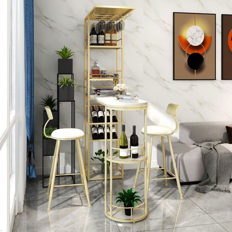 Contatore a barre di pietra contemporanea tavolino da barra per cucina