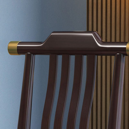 Wood Modern Patio Side Chair Slat Back Side Chair for Home Use