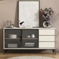 Glam 2-Door Sideboard Sintered Stone Top Sideboard for Living Room Clearhalo 'buffet_sideboard' 'Buffets & Sideboards' 'furn' 'furn_buffet_sideboard' 'Furniture' 'Kitchen & Dining Furniture' 1200x1200_1cc97e03-a33e-49eb-8422-c7d21dc3578e
