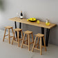Coffee Shop Glam Bar Height Table Double Pedestal Solid Wood Hall/Pub Table Clearhalo 'Bar Furniture' 'Bar Tables' 'bar_tables' 'furn' 'furn_bar_tables' 'Furniture' 'Kitchen & Dining Furniture' 1200x1200_1ccb72a4-b65b-4ecf-bc59-9886769ae6af