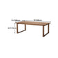 Pine Wood Top Table Rectangle Traditional Luxury Table with Sled Base Clearhalo 'Dining Tables & Seating' 'Dining Tables' 'dining_table' 'furn' 'furn_dining_table' 'Furniture' 'furniture_dining_table' 'Kitchen & Dining Furniture' 1200x1200_1ccd7ea8-adba-407d-b1b0-6537176ef94a