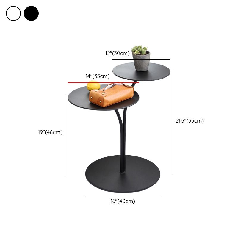 Metall zeitgenössischer Akzenttisch Nachttisch antikes Finish -Bett Nachttisch