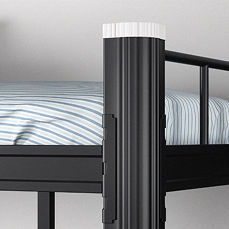 Letto a castello di ferro contemporaneo con gambe metalliche e alte 70,87 "a frame aperto