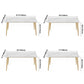 Rectangle 4 Legs Glam Dining Table White Fixed Table of Sintered Stone Clearhalo ' dining_table' 'Dining Tables & Seating' 'Dining Tables' 'furn' 'furn_dining_table' 'Furniture' 'furniture_dining_table' 'Kitchen & Dining Furniture' 'kitchen&dining_furn' 'kitchen' 'kitchen_dining_table' 1200x1200_1cd2a310-aafd-4f26-b89d-2f1ed2c1eae5