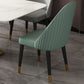 Green and Gray Dining Chairs Glam Style Parsons Dining Side Chair