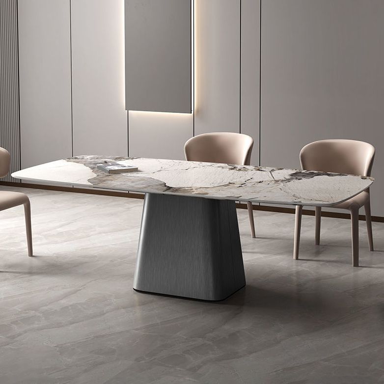 Set tavolo da pranzo moderno per la casa Set tavolo da pranzo in pietra sinterizzata da 1/4/5/7 pezzi