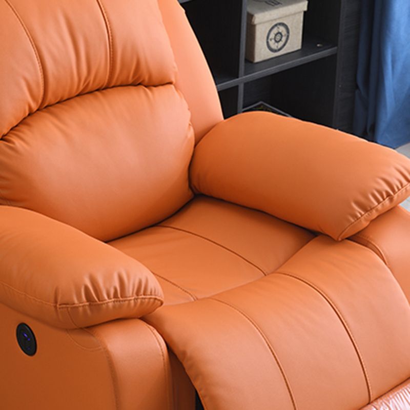 Contemporaneo home theater recliner in metallo rock manuale di botton di colore solido