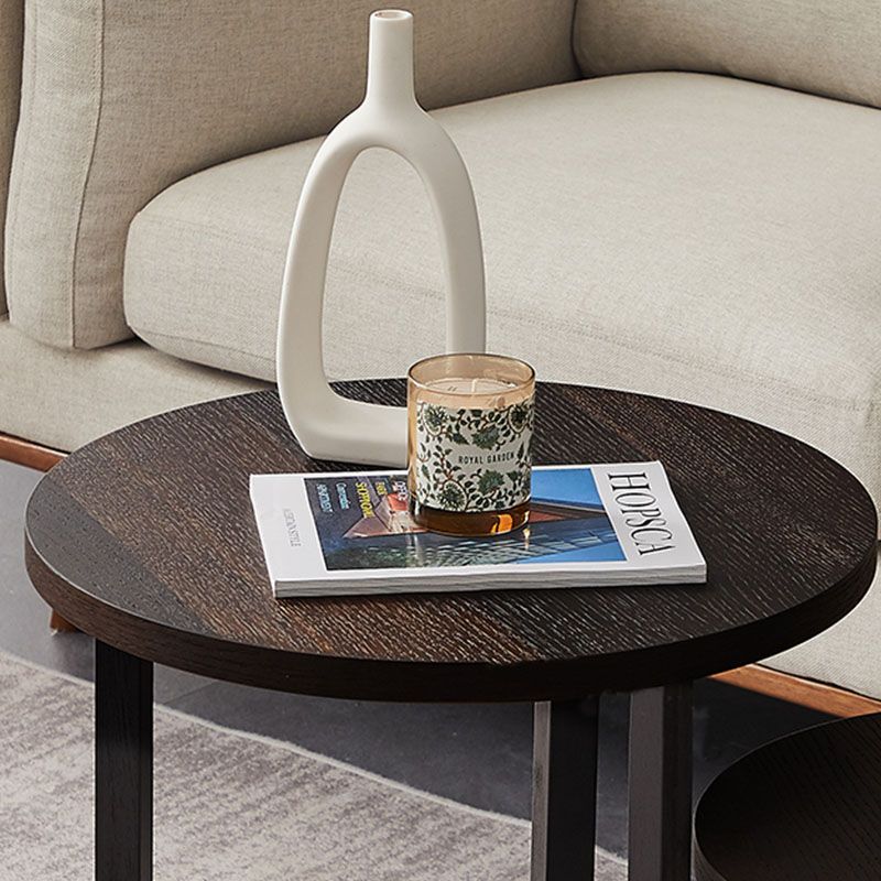 Round Wood Side Table Nordic Style Side Table for Living Room Clearhalo 'Coffee & Accent Tables' 'End & Side Tables' 'end_side_tables' 'furn' 'furn_end_side_tables' 'Furniture' 'Living Room Furniture' 1200x1200_1cd55585-a695-49b9-8067-ec1648e12496