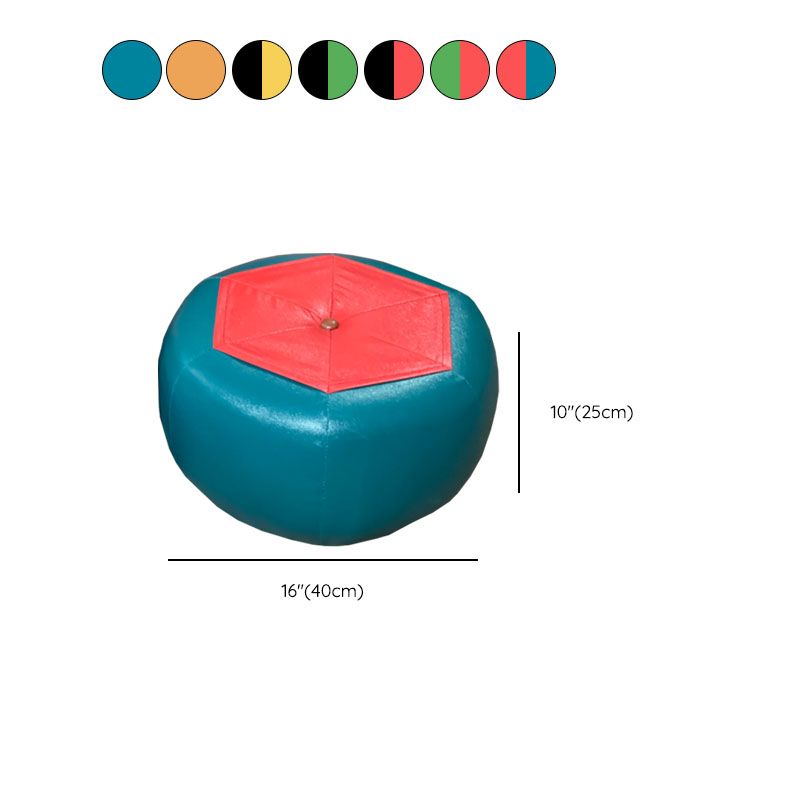 Leather Standard Stool Modern Style Simple Unique Shape Footstool Clearhalo 'furn' 'furn_ottomans_poufs' 'Furniture' 'Living Room Furniture' 'Ottomans & Poufs' 'ottomans_poufs' 1200x1200_1cd7b1d1-7608-4d65-9b59-e8cdeef6512e