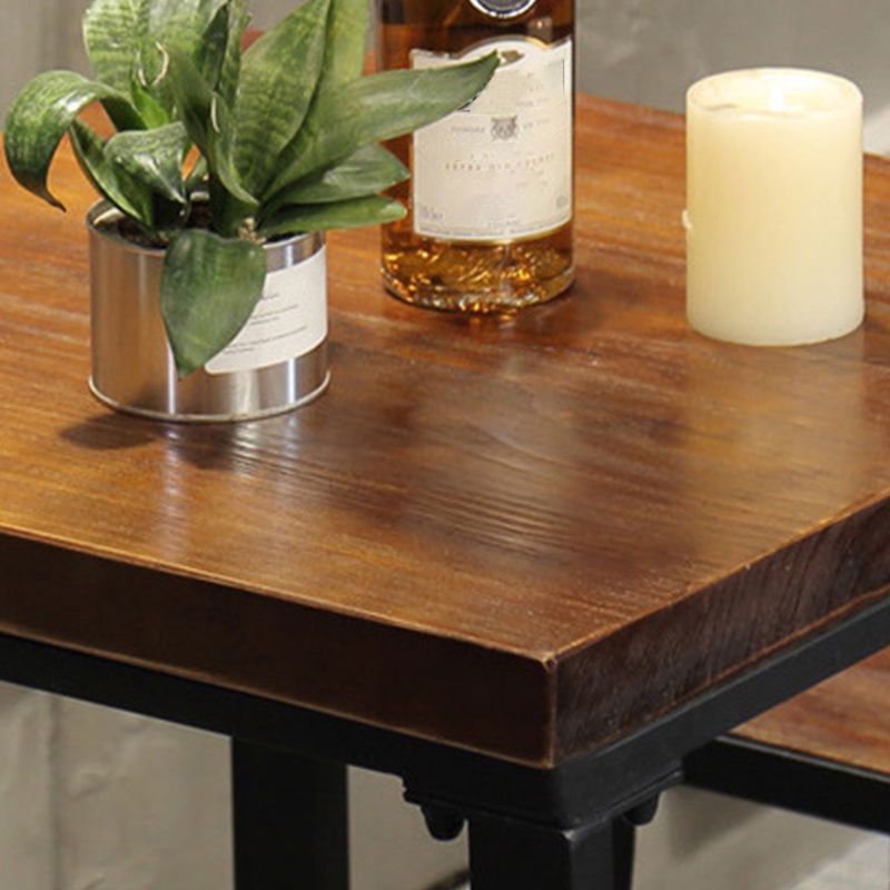 Brown Solid Wood Bar Table Industrial Dining Table for Kitchen Living Room Clearhalo 'Bar Furniture' 'Bar Tables' 'bar_tables' 'furn' 'furn_bar_tables' 'Furniture' 'Kitchen & Dining Furniture' 1200x1200_1cdb3c73-3226-478e-8586-97f6dc2ead94