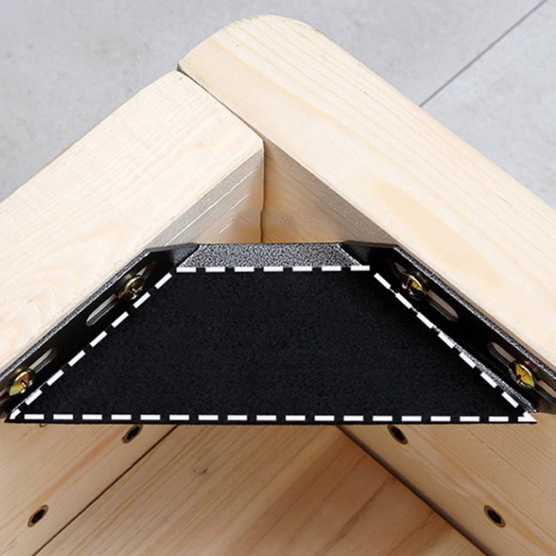 Modernes Holzgrau -Standardbett mit rechteckigem Kopfteil und Beinen