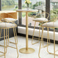Stone Bar Dining Table Glam Round Bar Table with Pedestal for Dining Room Clearhalo 'Bar Furniture' 'Bar Tables' 'bar_tables' 'furn' 'furn_bar_tables' 'Furniture' 'furniture_bar_tables' 'Kitchen & Dining Furniture' 1200x1200_1ce10be3-ecd1-4737-9aca-ec6ee16c38df