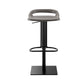 Industrial Leather Bar Stool Backrest Adjustable Counter Stool for Bristol
