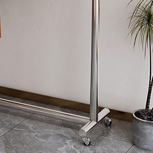 Rack de manteau d'entrée industriel en métal encadré