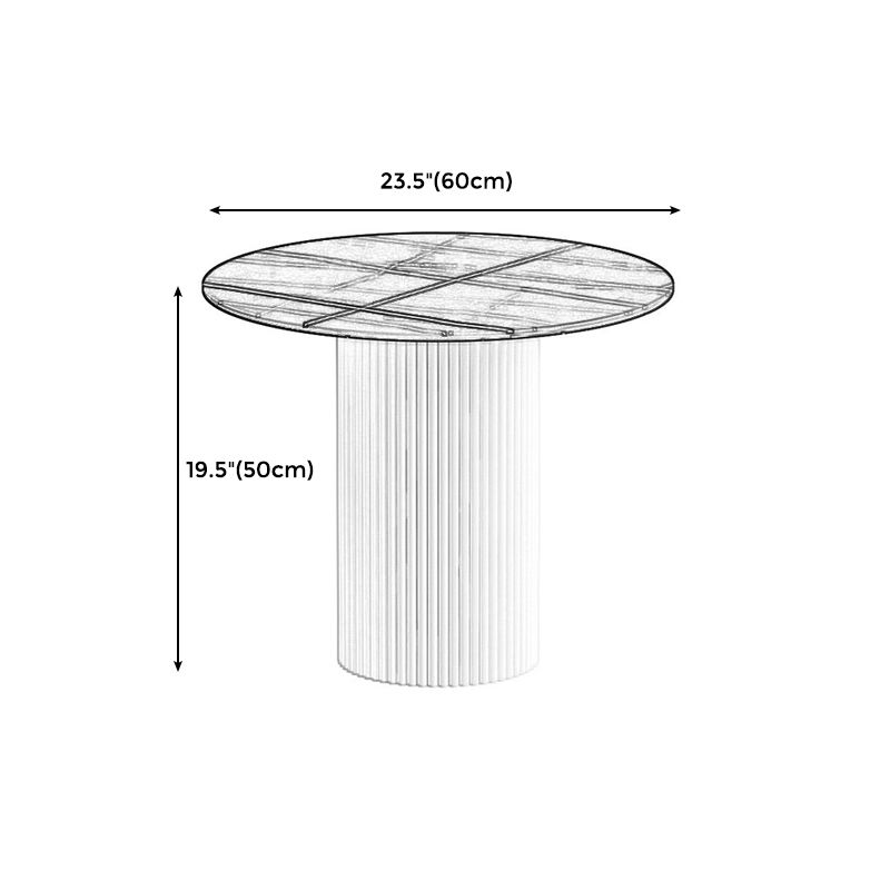 Modern Style Black/white Rock Slab Top Metal Craft Round Coffee Table Clearhalo 'Coffee & Accent Tables' 'Coffee Tables' 'coffee_tables' 'furn' 'furn_coffee_tables' 'Furniture' 'Living Room Furniture' 1200x1200_1ce4480a-5319-489d-9aaf-415a27b84de2