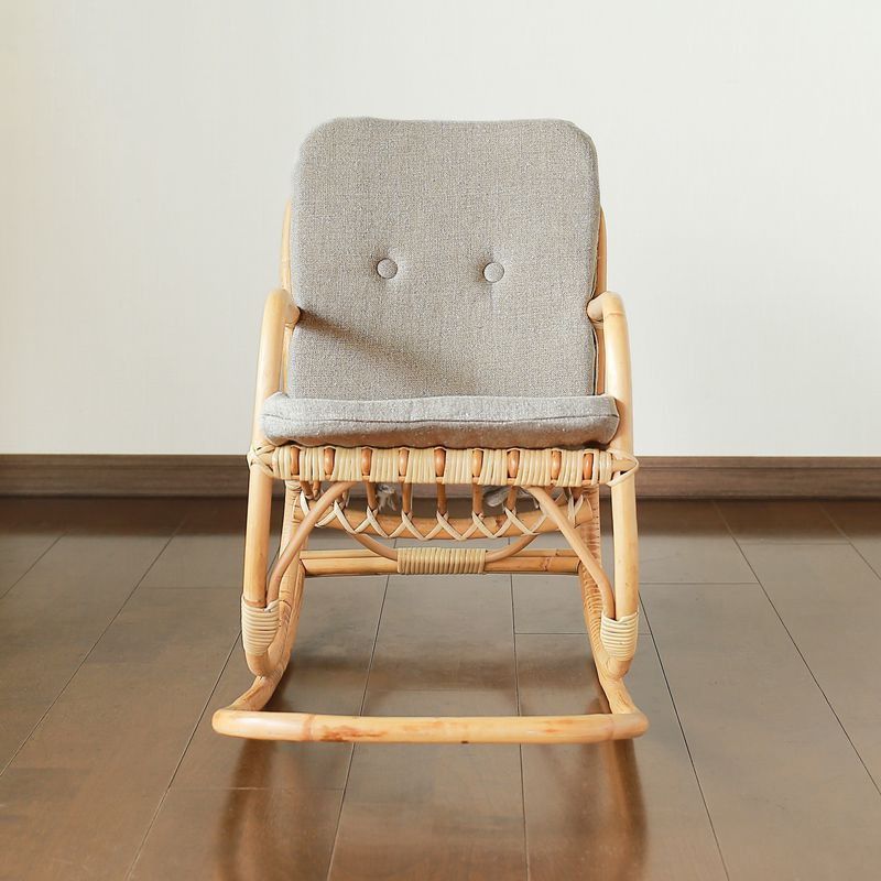 Modern Rocking Chair Wicker Removable Cushions Button-Tufted Rocker Clearhalo 'Chairs & Seating' 'furn' 'furn_rocking_chairs' 'Furniture' 'Living Room Furniture' 'Rocking Chairs' 'rocking_chairs' 1200x1200_1ce4a588-725f-42e8-b42a-118c6b93691e