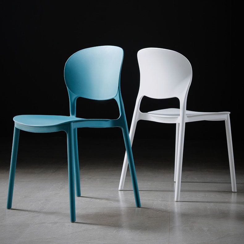 Scandinavian Plastic Conference Room Side Chair Matte Finish Open Back Dining Chair Clearhalo ' kitchen&dining_furn' 'Dining Chairs' 'Dining Tables & Seating' 'dining_chair' 'furn' 'furn_dining_chair' 'Furniture' 'furniture_dining_chair' 'Kitchen & Dining Furniture' 'kitchen' 1200x1200_1ce66fca-9860-4f26-92a8-50616ebcc505