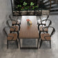 Pine Solid Wood Dining Table Industrial Rectangle Dining Table for Dining Room