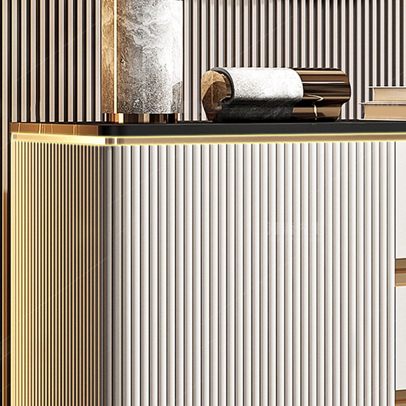 Stone Buffet Server Modern Style Side Board with Cabinets and Drawers Clearhalo 'buffet_sideboard' 'Buffets & Sideboards' 'furn' 'furn_buffet_sideboard' 'Furniture' 'Kitchen & Dining Furniture' 1200x1200_1ce94ba7-468e-4da6-98d1-f3beca228280