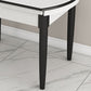 Slate and Wood Table Contemporary Retractable Round Dining Table Clearhalo 'Dining Tables & Seating' 'Dining Tables' 'dining_table' 'furn' 'furn_dining_table' 'Furniture' 'Kitchen & Dining Furniture' 1200x1200_1ce9986f-3ad5-43d6-934e-678213c67e9c