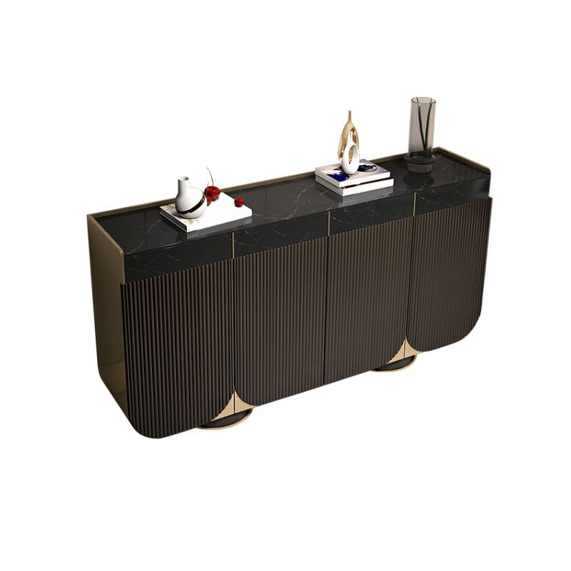 Glam Sideboard Stone Sideboard Buffet with Drawers for Dining Room Clearhalo 'buffet_sideboard' 'Buffets & Sideboards' 'furn' 'furn_buffet_sideboard' 'Furniture' 'Kitchen & Dining Furniture' 1200x1200_1ceb98f4-9724-45ad-8756-e8e73513c70c