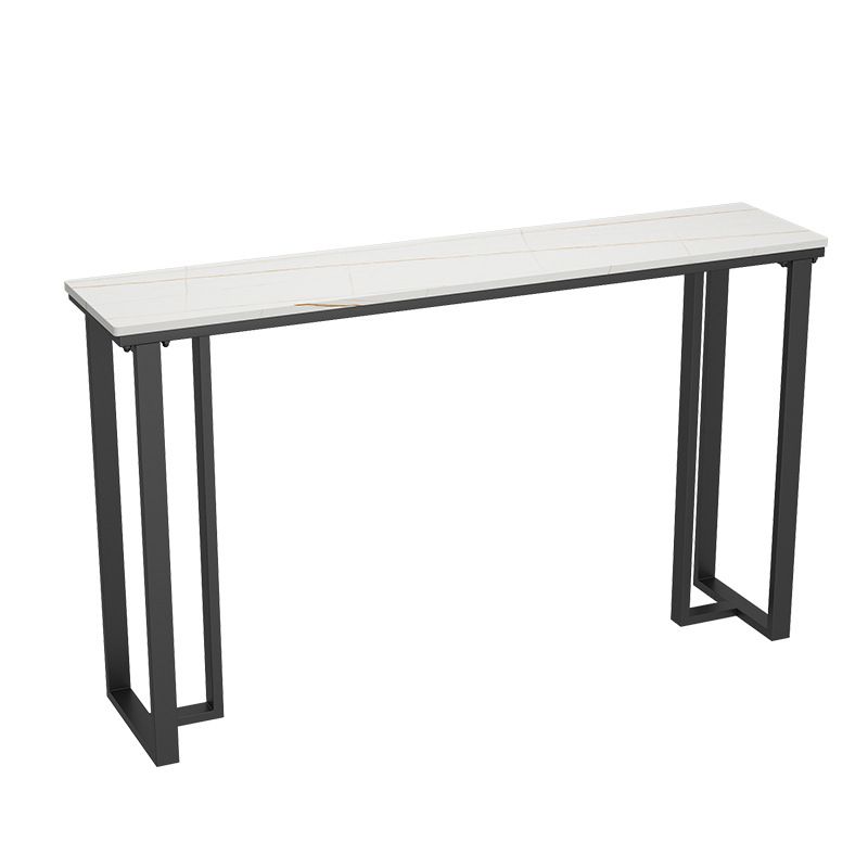 Industrial Bar Height Table Stone Top Bistro Table for Patio Use Clearhalo 'Bar Furniture' 'Bar Tables' 'bar_tables' 'furn' 'furn_bar_tables' 'Furniture' 'Kitchen & Dining Furniture' 1200x1200_1cebd69e-e7a2-42c1-863e-ee179315a001