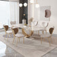 Luxury Sintered Stone Top Dining Set Rectangle 1/2/4/5/7/9 Pieces Dining Room Table Set