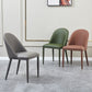 Leather Contemporary Indoor-Outdoor Dining Chair Solid Back Side Chair