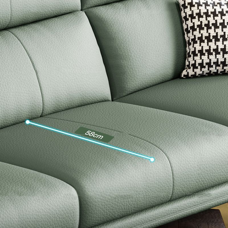 Faux lederen bank 37,40 "D x 37.40" H Flaar La Vared Arm Sofa voor woonkamer