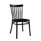 Glam Indoor-Outdoor Dining Side Chair Plastic Stacking Side Chair
