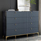 Commode en bois manufacturé avec coffre de rangement Classic Glam de 15,21 pouces