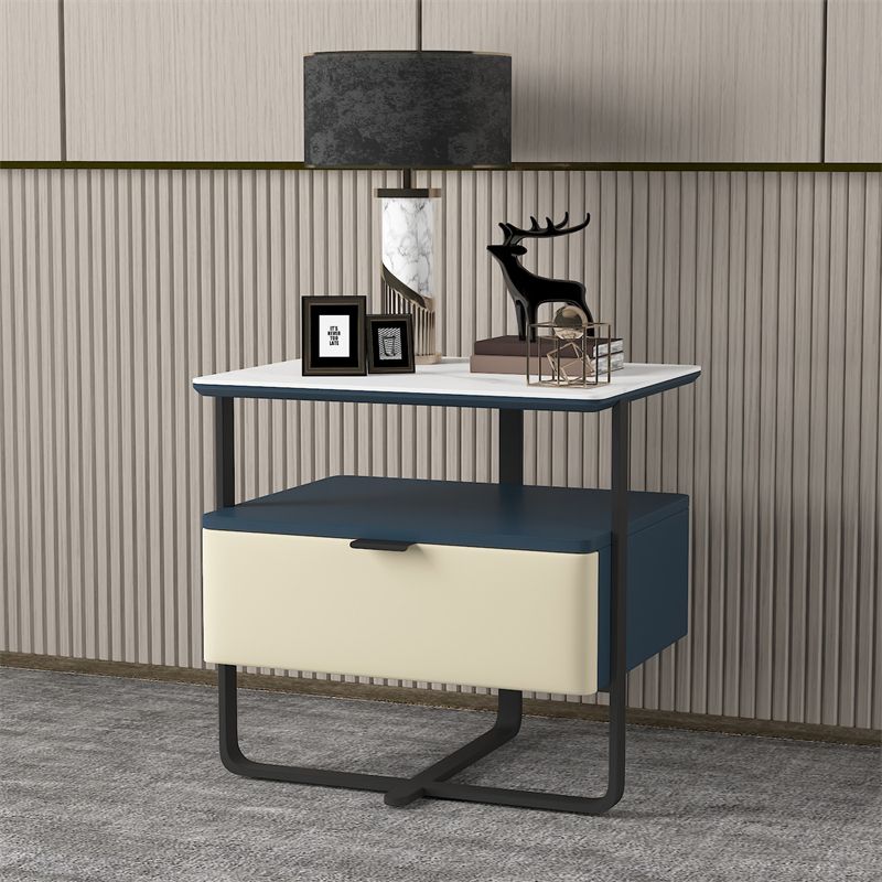 18,9 "tavolo da notte in pietra alta mobile in legno con cassetto