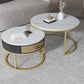 Frame Base Design Marble Metal Iron Black Base Round Coffee Table Clearhalo 'Coffee & Accent Tables' 'Coffee Tables' 'coffee_tables' 'furn' 'furn_coffee_tables' 'Furniture' 'Living Room Furniture' 1200x1200_1cf1fe62-388d-4024-b35f-9b3fd96d46f0