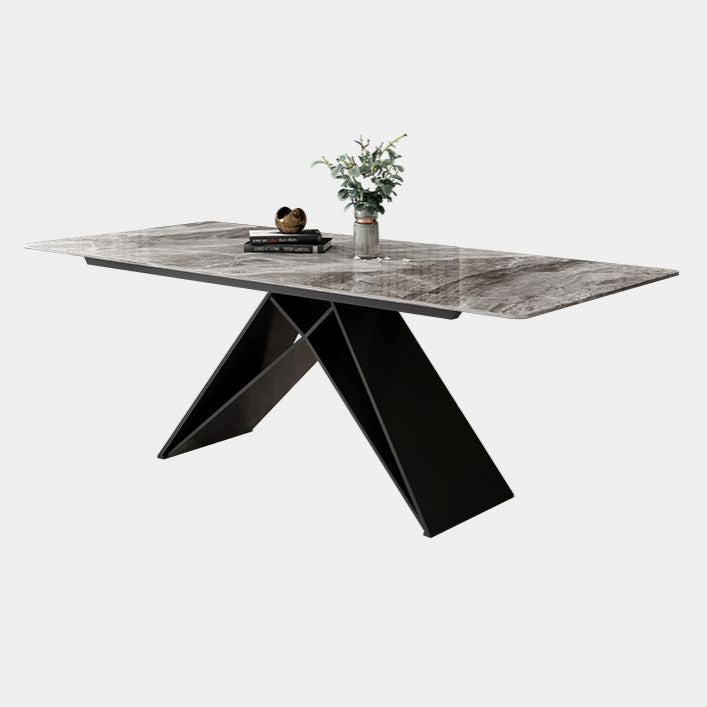 Modern Style Dining Room Sets with Sintered Stone Dining Table and Chairs Clearhalo 'Dining Room Sets' 'Dining Tables & Seating' 'dining_room_set' 'furn' 'furn_dining_room_set' 'Furniture' 'furniture_dining_room_set' 'Kitchen & Dining Furniture' 'kitchen&dining_furn' 'kitchen' 1200x1200_1cf2ec63-403e-4287-a889-832cc43fa811