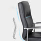Estilo moderno silla de oficina de armas fijo silla de cuero para tareas para oficina