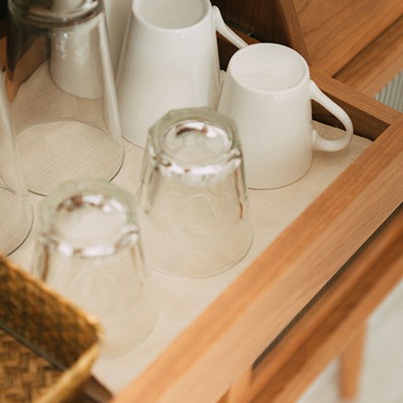 Server in legno solido Cherry Modern Stile 2-DAWER SERVER, 31,5 "W X 16,54" D X 38,58 "H