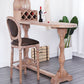 Industrial Style Bar Table Wood Specialty Top 41.3"H Bistro Table with Wine Rack Clearhalo 'Bar Furniture' 'Bar Tables' 'bar_tables' 'furn' 'furn_bar_tables' 'Furniture' 'furniture_bar_tables' 'Kitchen & Dining Furniture' 1200x1200_1cf8061d-8d70-4b9b-9135-a7d2fe83d52f