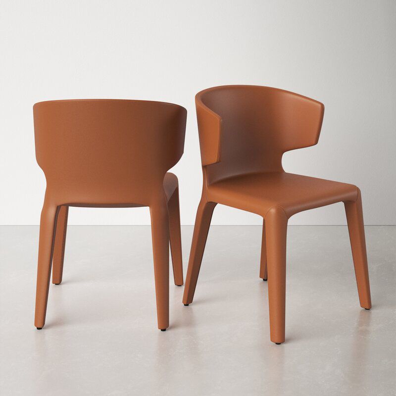 Glam Armless Dining Chairs Wingback Side Chair with Stainless Steel Legs Clearhalo 'Dining Chairs' 'Dining Tables & Seating' 'dining_chair' 'furn' 'furn_dining_chair' 'Furniture' 'furniture_dining_chair' 'Kitchen & Dining Furniture' 1200x1200_1cf93293-9071-4830-b3f7-924a041513c2