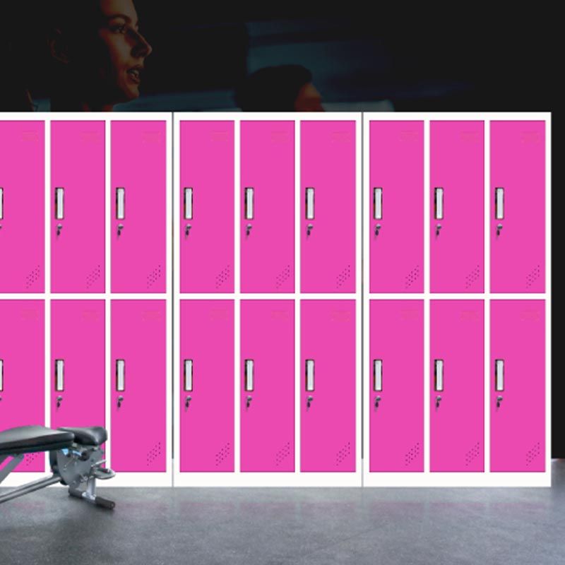 Kleiderschrank des zeitgenössischen Stils Metal Home Garderobe Closet mit Schloss