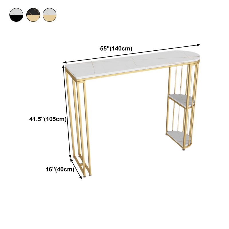 Stone Bar Dining Table Modern Bar Dining Table with Trestle Base Clearhalo 'Bar Furniture' 'Bar Tables' 'bar_tables' 'furn' 'furn_bar_tables' 'Furniture' 'furniture_bar_tables' 'Kitchen & Dining Furniture' 1200x1200_1cf99591-231f-4fa6-89fd-6693b41f5a93