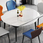 Modern Style Sintered Stone Dining Table Rectangle Table with Black Legs for Home Clearhalo ' dining_table' 'Dining Tables & Seating' 'Dining Tables' 'furn' 'furn_dining_table' 'Furniture' 'furniture_dining_table' 'Kitchen & Dining Furniture' 'kitchen&dining_furn' 'kitchen' 'kitchen_dining_table' 1200x1200_1cfa7743-cff7-4f6c-bde7-e1c0bbf2a1f7