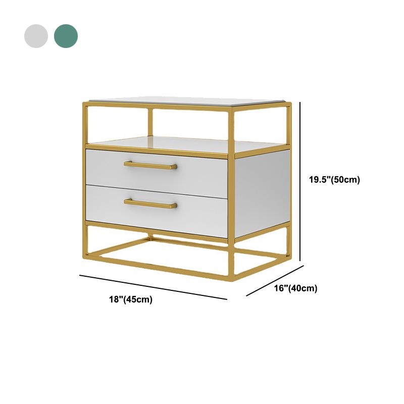 Metal and Wood Bedside Cabinet Modern Minimalist Open Bedside Table with Legs Clearhalo 'Bedroom Furniture' 'furn' 'furn_night_stand' 'Furniture' 'night_stand' 'Nightstands' 1200x1200_1cfaaae0-8f31-4090-afb9-b4383ccf6301