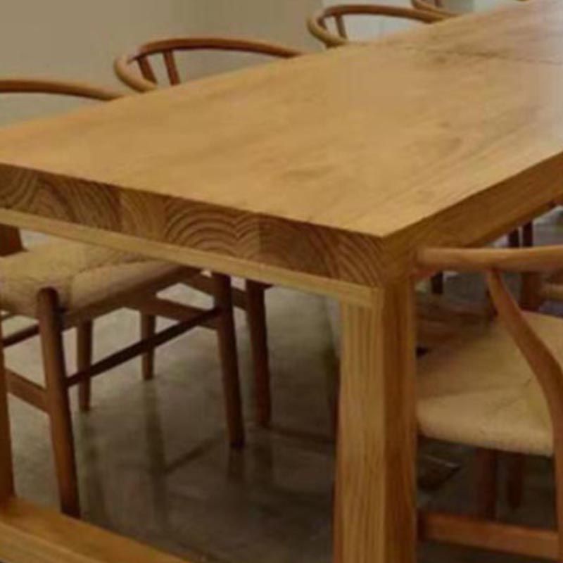 Modern 1/9 Pieces Dining Set Rectangle Pine Wood Dining Table for Dining Room Clearhalo 'Dining Room Sets' 'Dining Tables & Seating' 'dining_room_set' 'furn' 'furn_dining_room_set' 'Furniture' 'Kitchen & Dining Furniture' 1200x1200_1cfb9e07-abd8-4998-b6a7-9ae75e78b33f