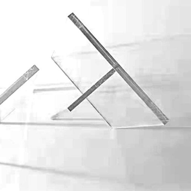 Rectangle Table à manger de base transparente