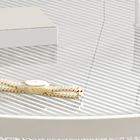 Modernistic Glass Top Coffee Table Round Metal Frame Cocktail Table Clearhalo 'Coffee & Accent Tables' 'Coffee Tables' 'coffee_tables' 'furn' 'furn_coffee_tables' 'Furniture' 'Living Room Furniture' 1200x1200_1cfc3fce-5d4d-4f76-9ba7-5eb107205c74