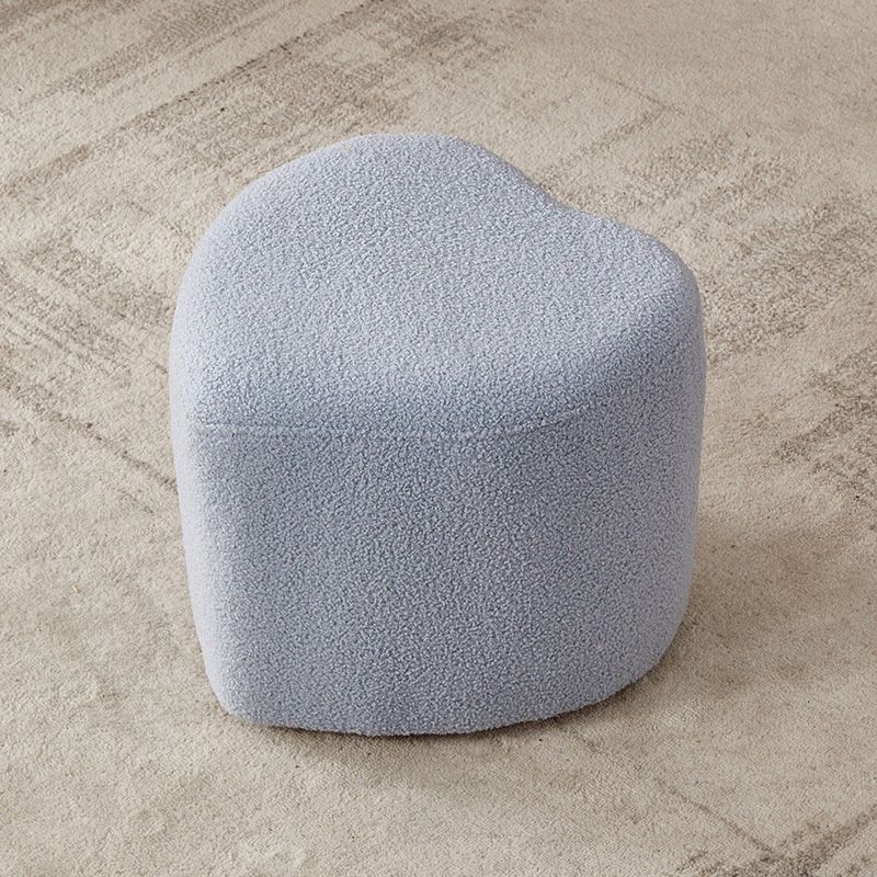 Contemporary Pouf Solid Color Sherpa Heart Shape Fade Resistant Pouf Clearhalo 'furn' 'furn_ottomans_poufs' 'Furniture' 'Living Room Furniture' 'Ottomans & Poufs' 'ottomans_poufs' 1200x1200_1cfcbdde-f47a-4c85-a8a1-915c5b48197f
